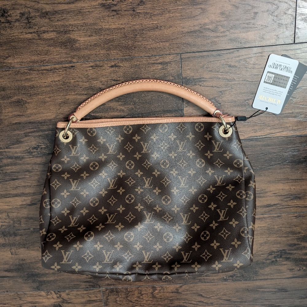 Louis Vuitton Monogram Shoulder Bag with Tan Accents